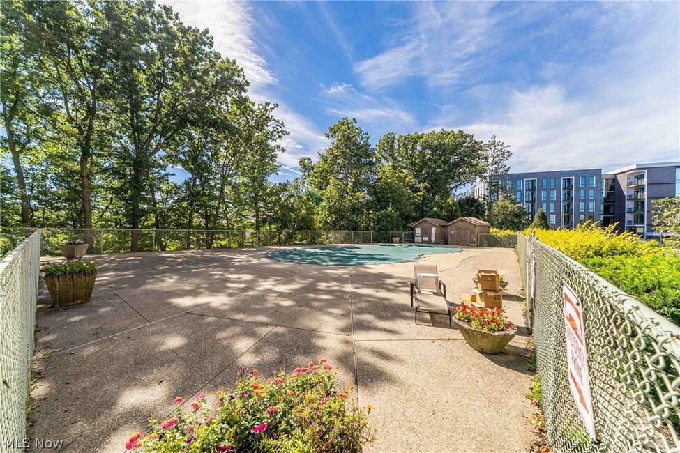 Hilroc outdoor community pool and surrounding patio