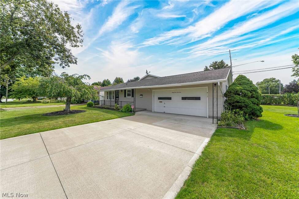 Front exterior and attached two-car garage at 6117 Yorktown Road