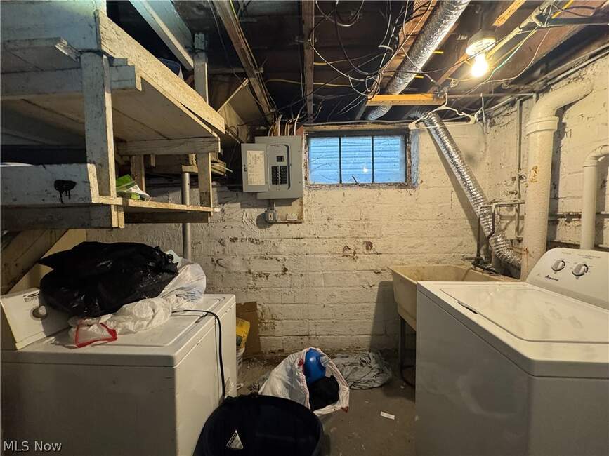 Basement laundry area at 3633 Cedarbrook Road
